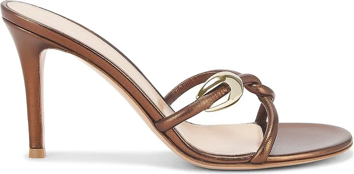Gianvito Rossi Mule Sandal in Chocolate