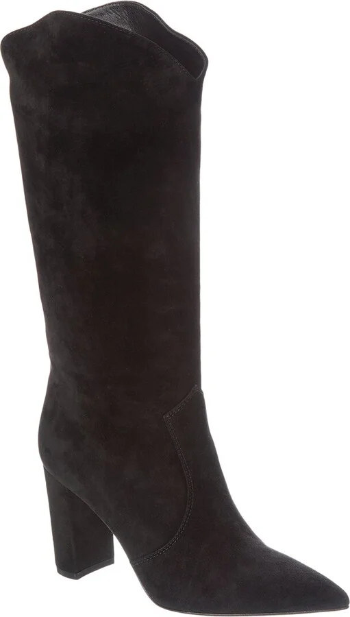 Gianvito Rossi Navarre 45 Suede Knee-High Boot