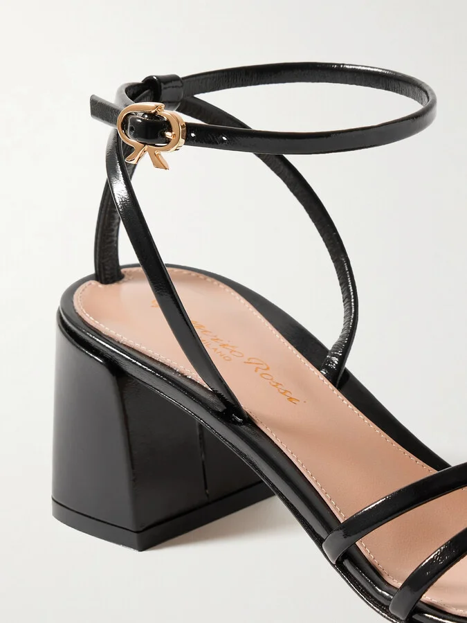 Gianvito Rossi - Nuit 55 Leather Sandals - Black - Image 4