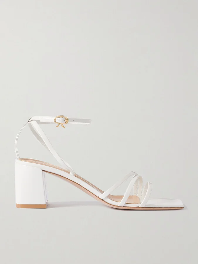 Gianvito Rossi - Nuit 55 Leather Sandals - White