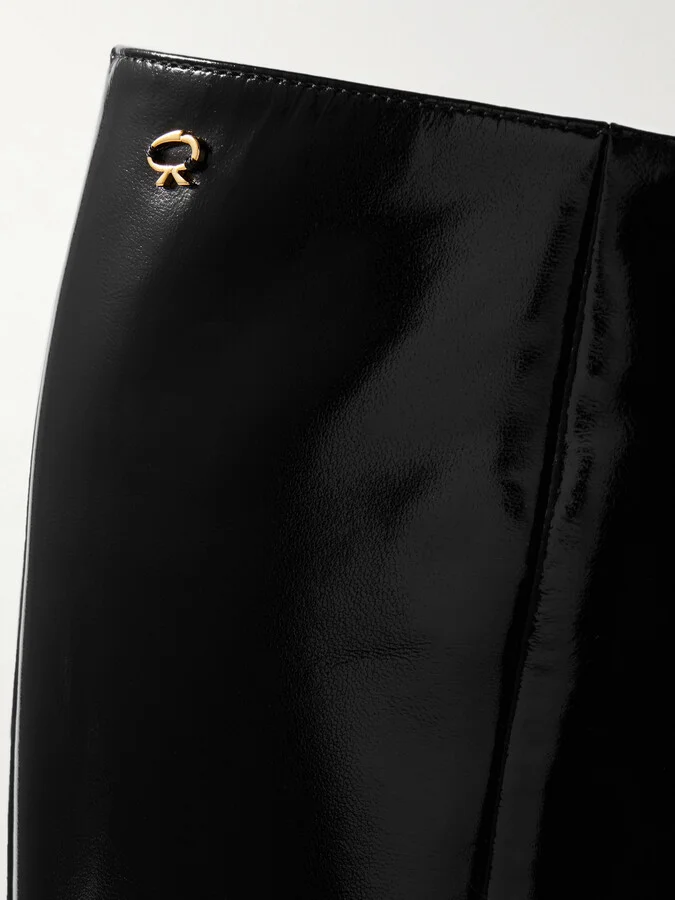 Gianvito Rossi - Nuit 55 Patent-leather Knee Boots - Black - Image 4