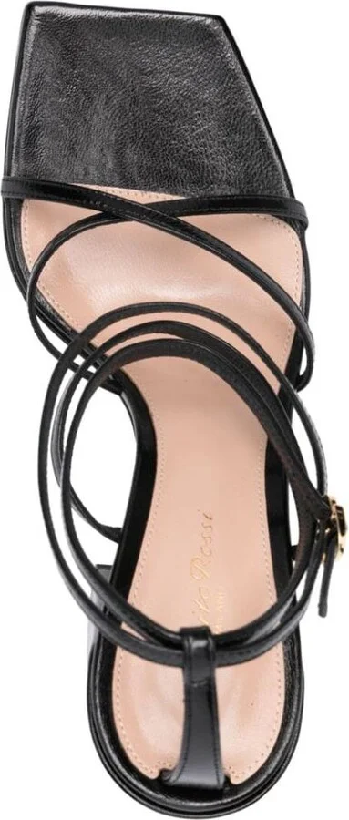Gianvito Rossi Nuit Leather Heel Sandals - Image 4