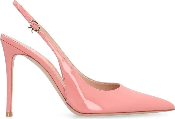 Gianvito Rossi Patent Leather Slingback Pumps - Image 2
