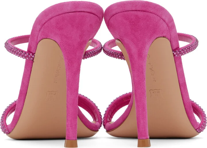 Gianvito Rossi Pink Cannes Heeled Sandals - Image 2