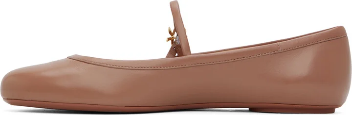 Gianvito Rossi Pink Carla Ballerina Flats - Image 3