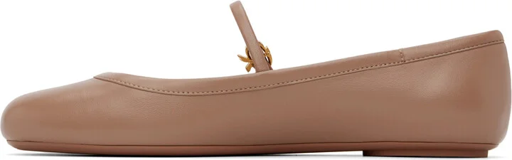 Gianvito Rossi Pink Carla Ballerina Flats - Image 3