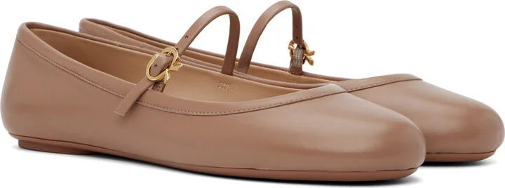 Gianvito Rossi Pink Carla Ballerina Flats - Image 4