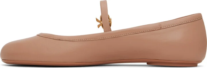Gianvito Rossi Pink Carla Ballerina Flats - Image 3