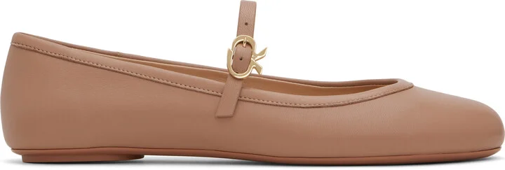 Gianvito Rossi Pink Carla Ballerina Flats