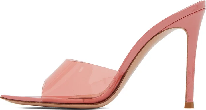 Gianvito Rossi Pink Elle 105 Heeled Sandals - Image 3