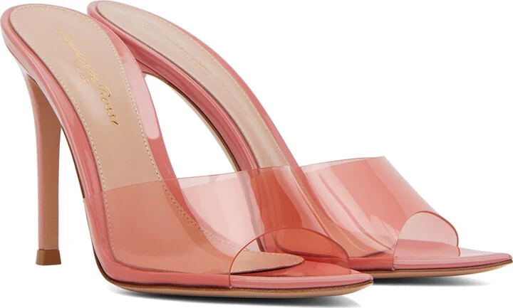 Gianvito Rossi Pink Elle 105 Heeled Sandals - Image 4