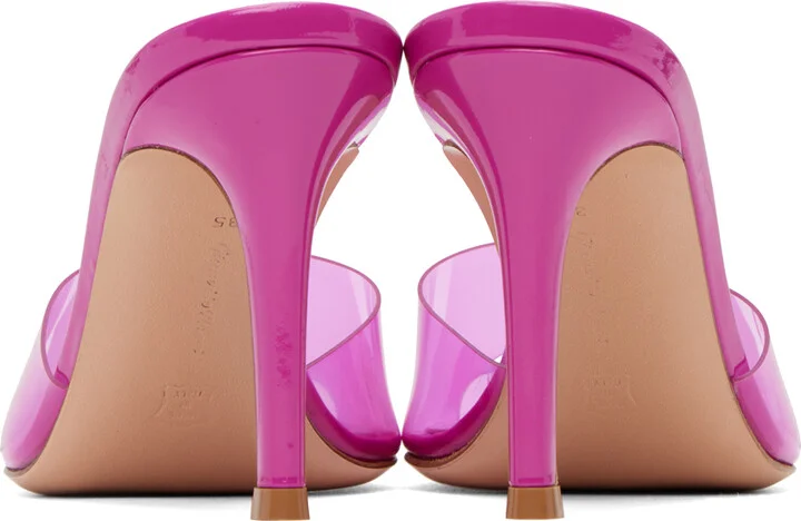 Gianvito Rossi Pink Elle 85 Heeled Sandals - Image 2