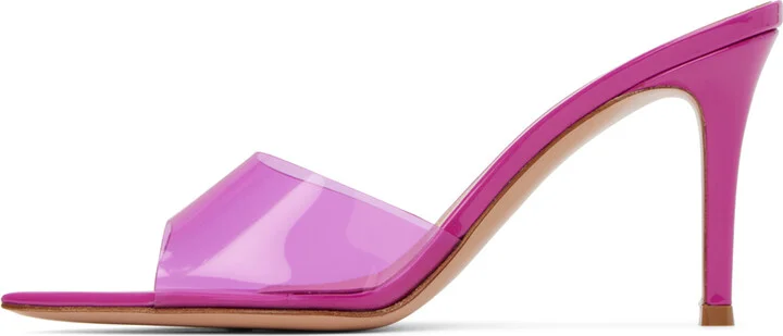 Gianvito Rossi Pink Elle 85 Heeled Sandals - Image 3