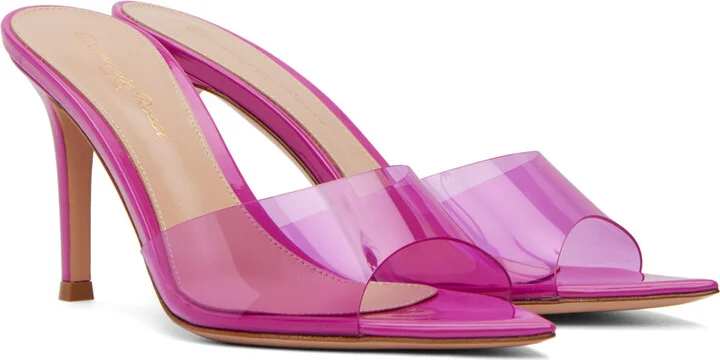 Gianvito Rossi Pink Elle 85 Heeled Sandals - Image 4