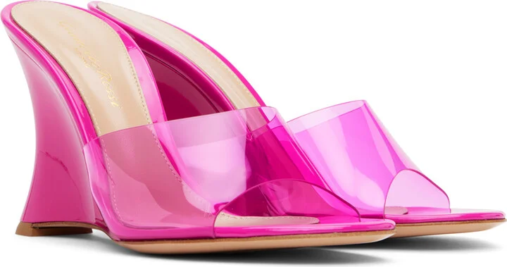 Gianvito Rossi Pink Futura Mules - Image 4