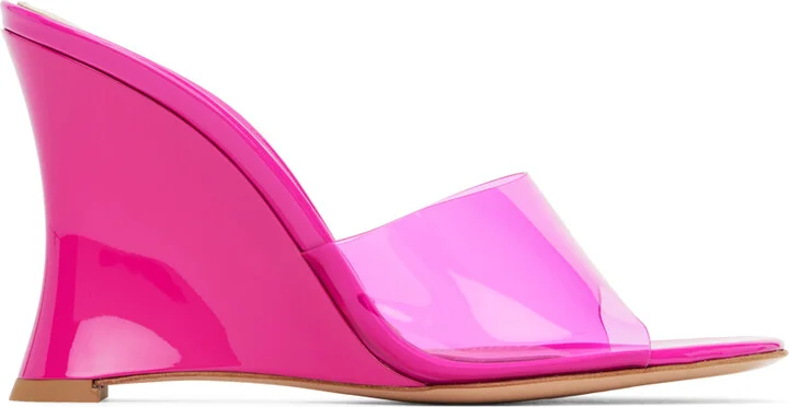 Gianvito Rossi Pink Futura Mules