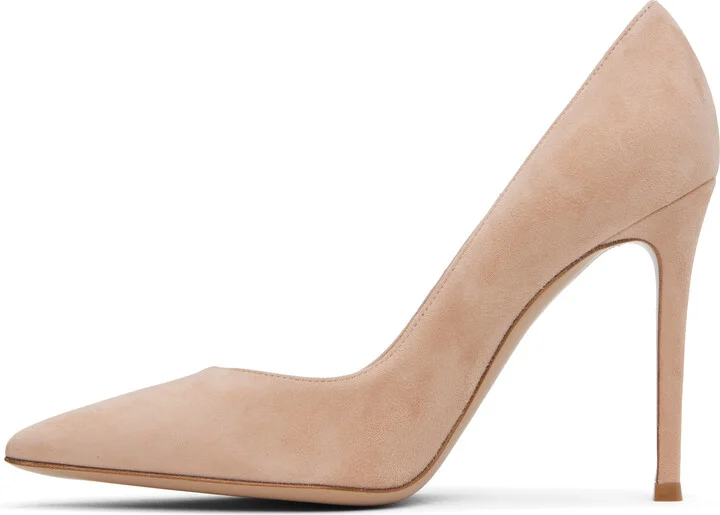 Gianvito Rossi Pink Gianvito 105 Heels - Image 3