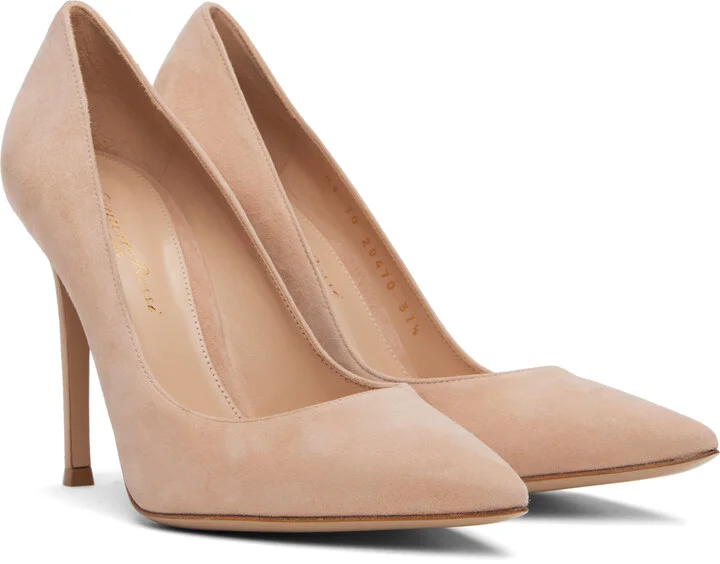 Gianvito Rossi Pink Gianvito 105 Heels - Image 4