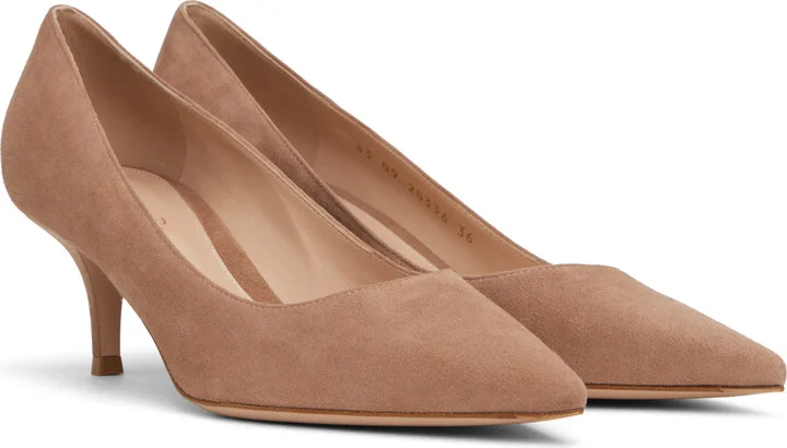 Gianvito Rossi Pink Gianvito 55 Heels - Image 4