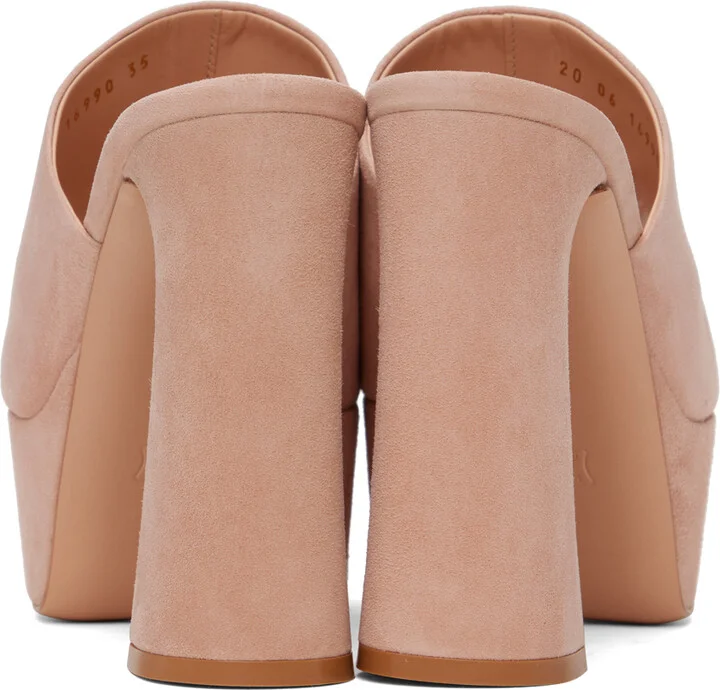 Gianvito Rossi Pink Holly Mules - Image 2