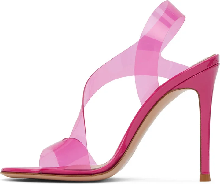 Gianvito Rossi Pink Metropolis Heeled Sandals - Image 3