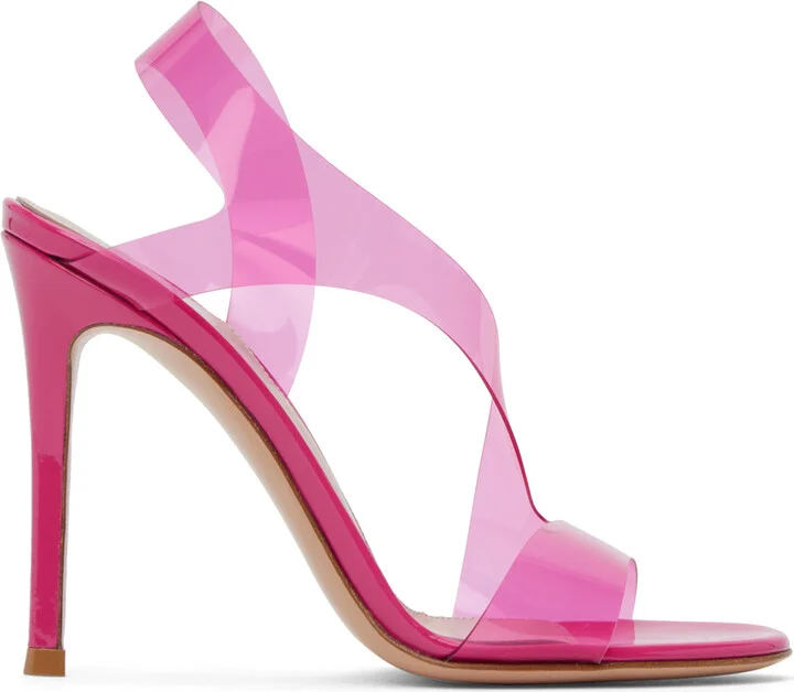 Gianvito Rossi Pink Metropolis Heeled Sandals