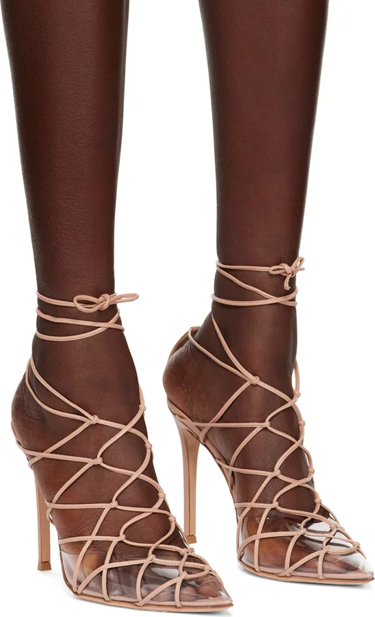 Gianvito Rossi Pink Miria Heels - Image 4