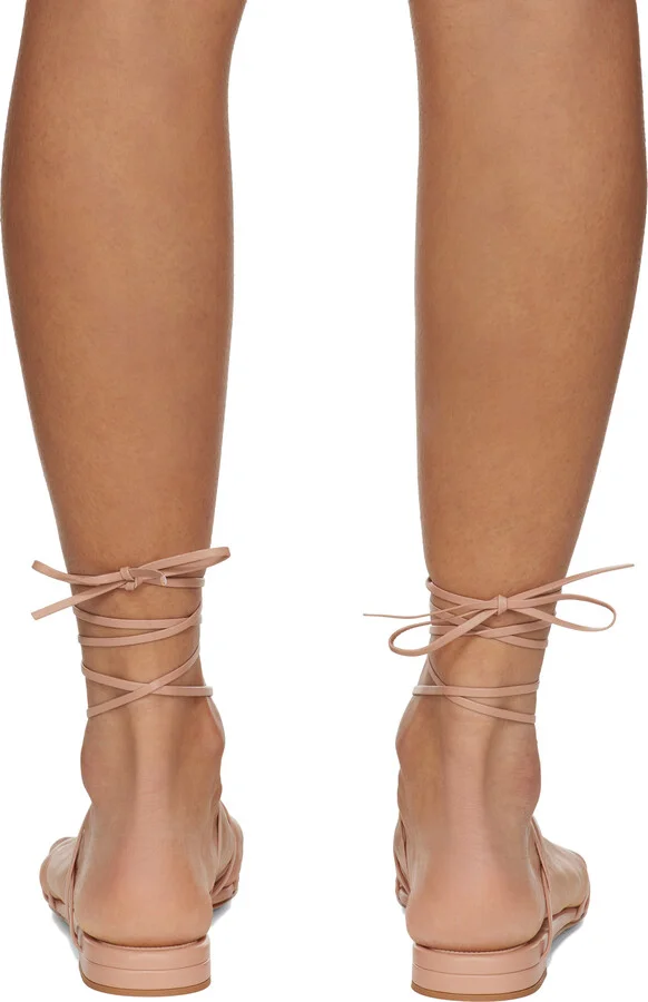 Gianvito Rossi Pink Nappa Sandals - Image 2