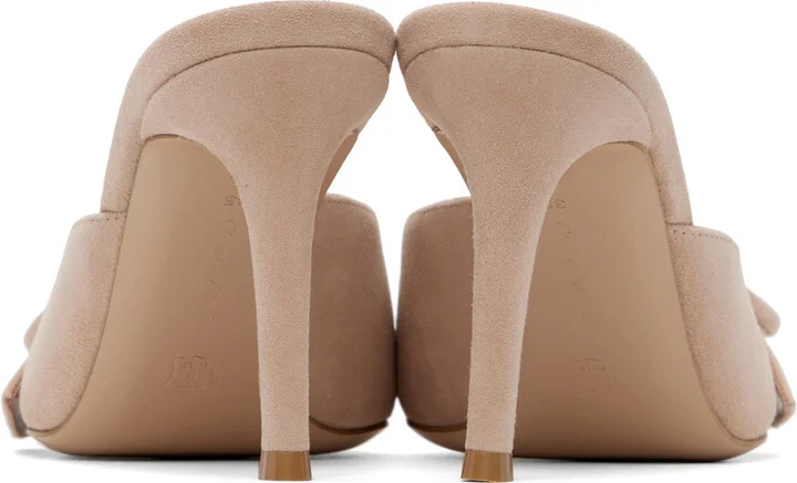 Gianvito Rossi Pink Portofino 85 Mules - Image 2
