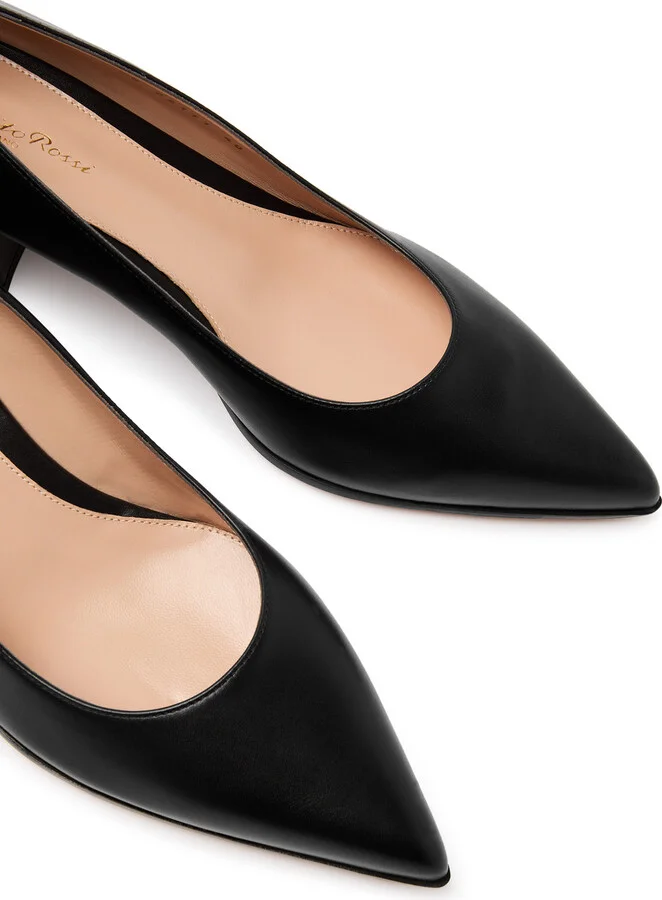 Gianvito Rossi Piper 45 Leather Pumps - Image 3
