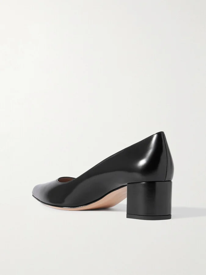 Gianvito Rossi - Piper 45 Leather Pumps - Black - Image 3