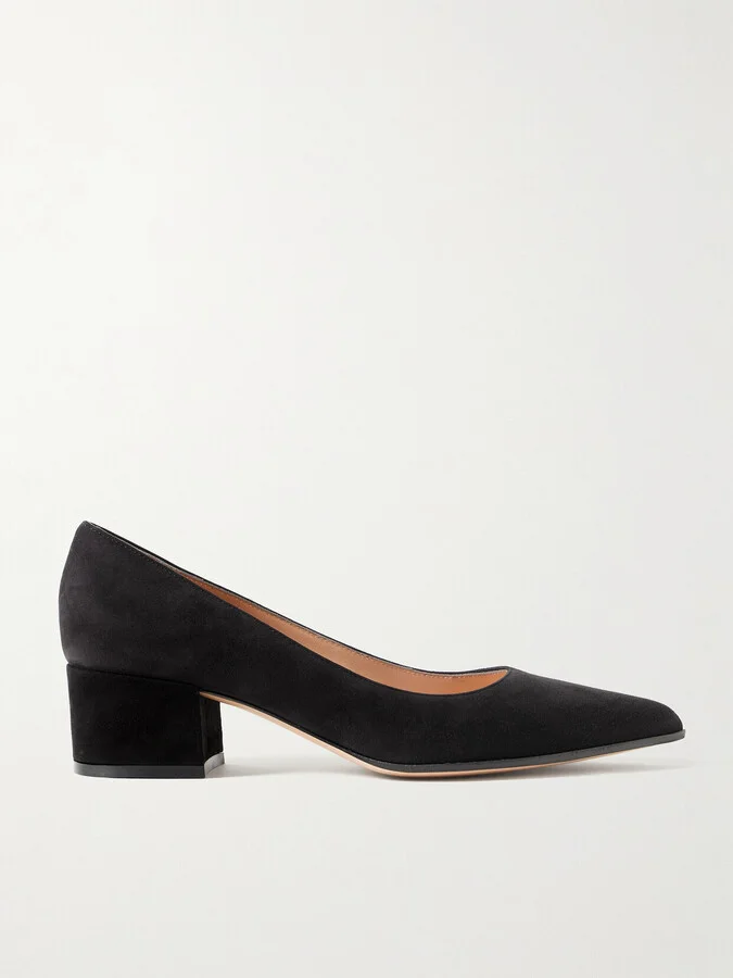 Gianvito Rossi - Piper 45 Suede Pumps - Black