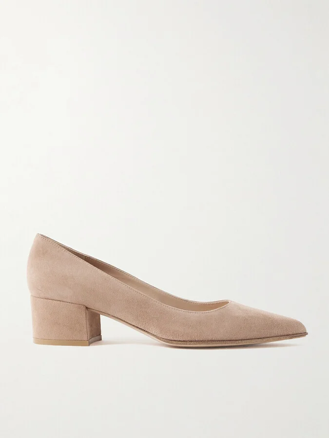 Gianvito Rossi - Piper 45 Suede Pumps - Neutrals