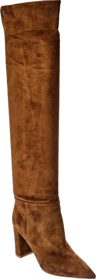 Gianvito Rossi Piper 85 Suede Over-The-Knee Boot