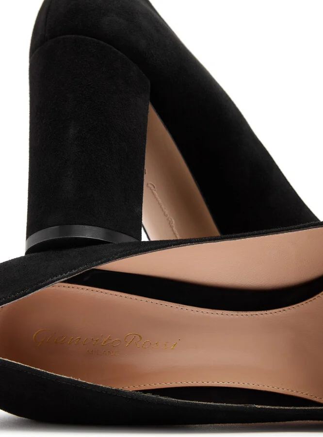 Gianvito Rossi Piper 85 Suede Pumps - Image 4