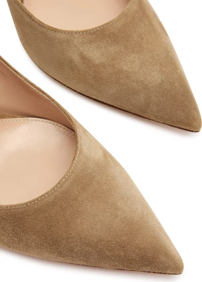 Gianvito Rossi Piper 85 Suede Pumps - Image 8