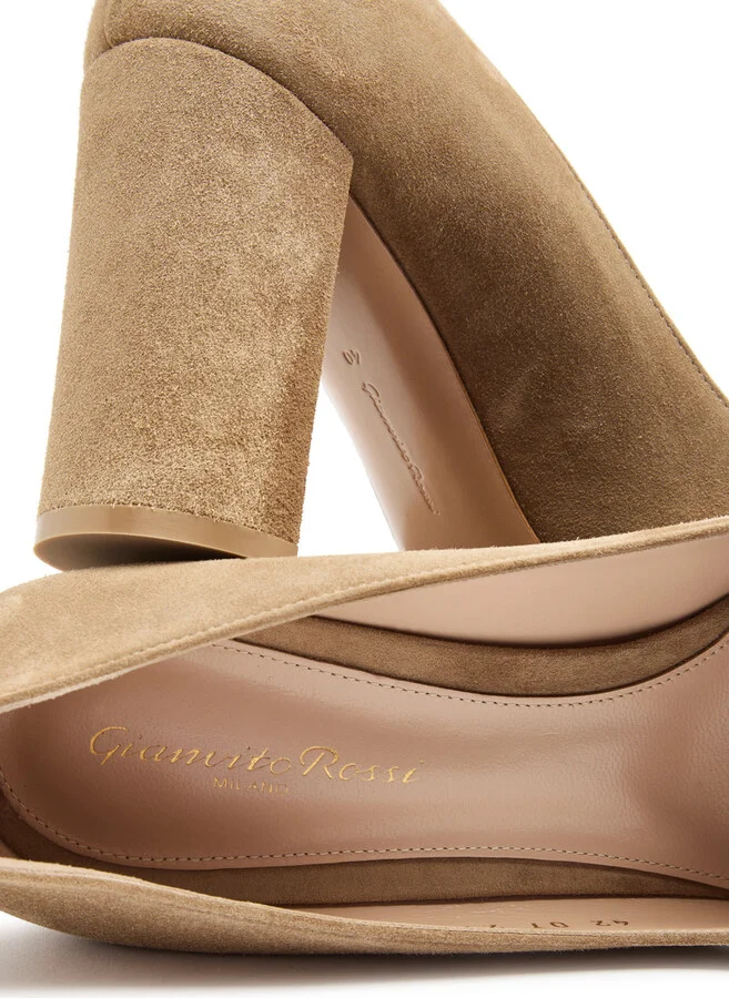 Gianvito Rossi Piper 85 Suede Pumps - Image 9