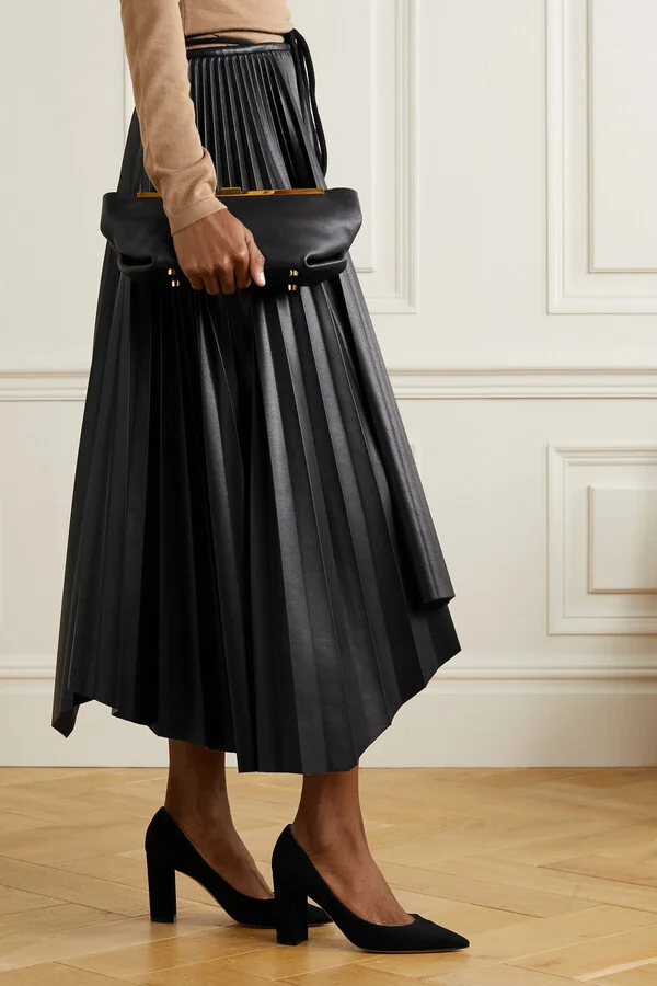 Gianvito Rossi - Piper 85 Suede Pumps - Black - Image 2
