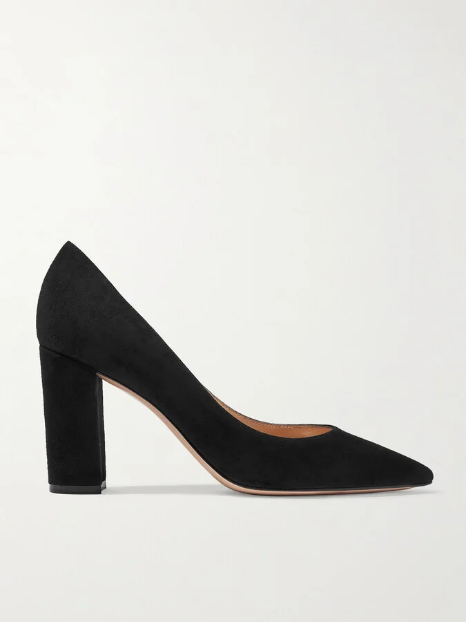 Gianvito Rossi - Piper 85 Suede Pumps - Black