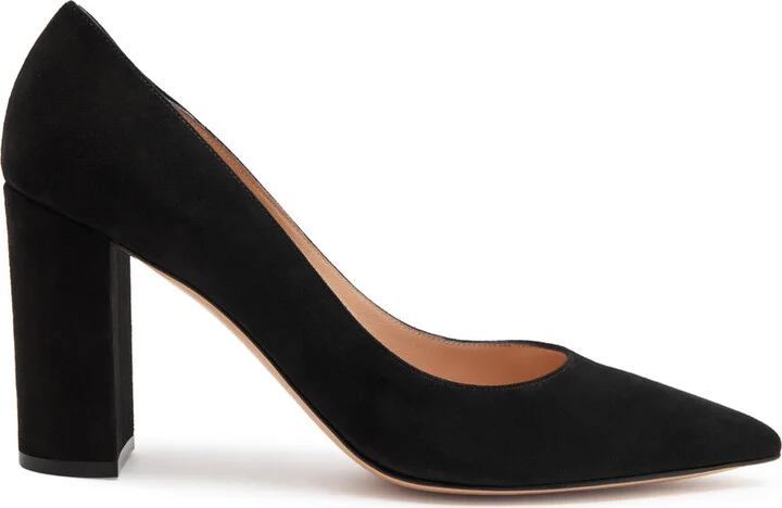 Gianvito Rossi Piper 85 Suede Pumps