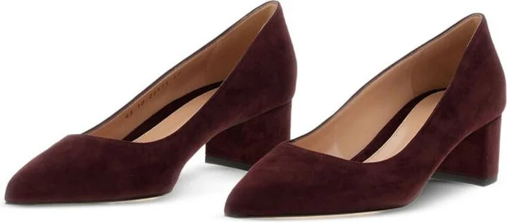 Gianvito Rossi Piper Suede Leather Pumps - Image 3