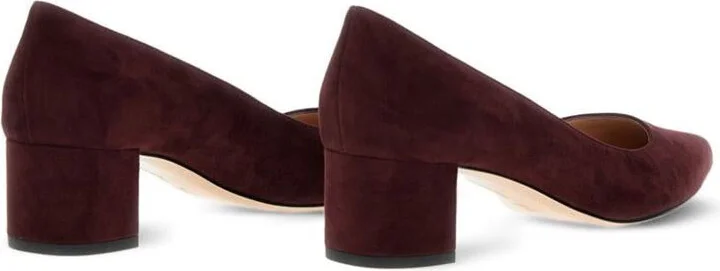 Gianvito Rossi Piper Suede Leather Pumps - Image 4