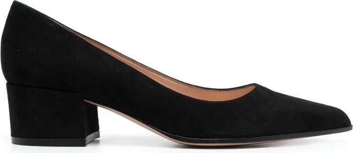 Gianvito Rossi Piper Suede Leather Pumps