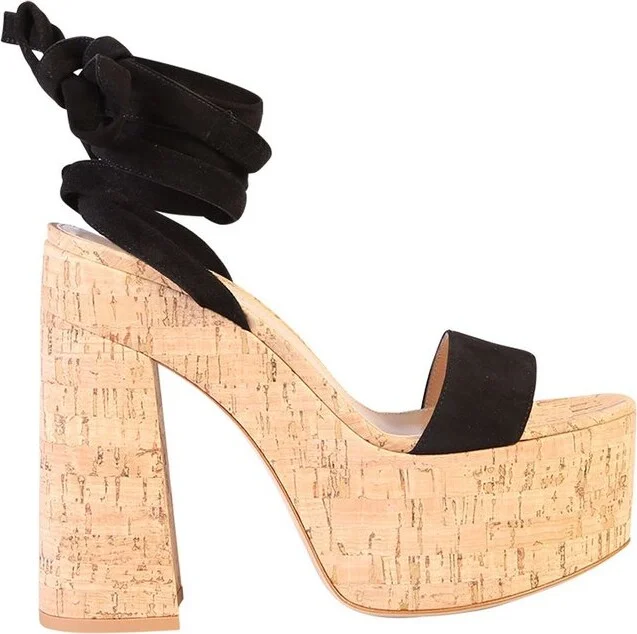 Gianvito Rossi Platform Ankle Strapped Sandals