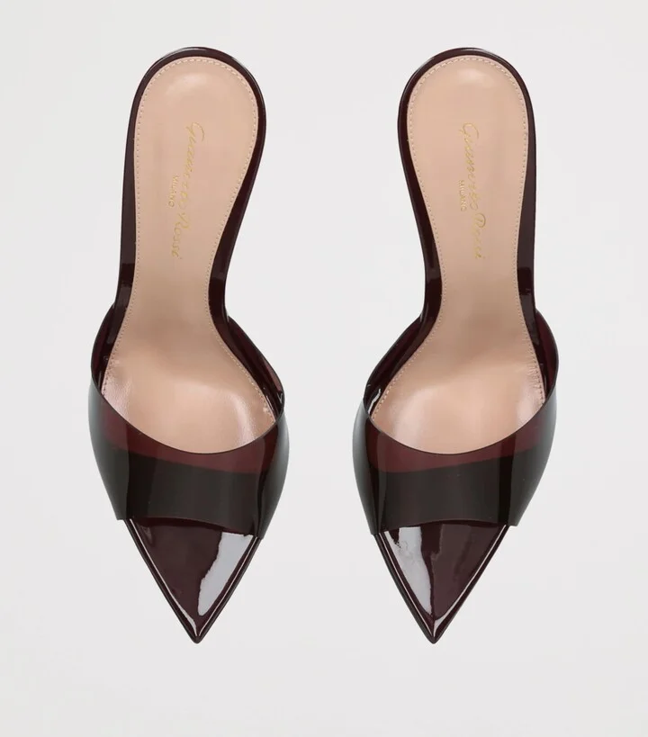 Gianvito Rossi Plexi Elle Mules 85 - Image 4
