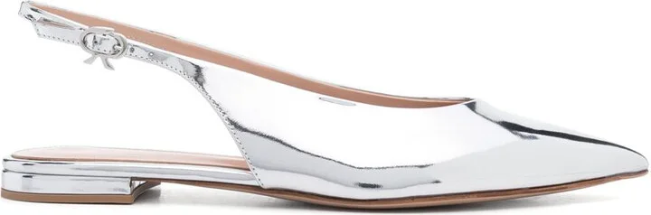Gianvito Rossi Point Sling Back Ballerina Shoes