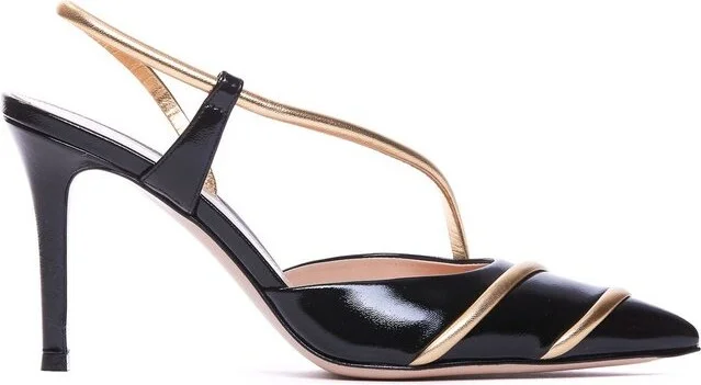 Gianvito Rossi Pointed Toe Slingback Pumps