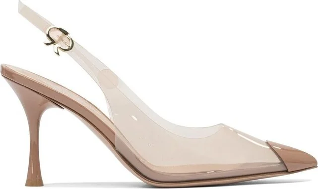 Gianvito Rossi Pointed-Toe Slingback Pumps