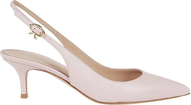 Gianvito Rossi Pointed Toe Slingback Pumps
