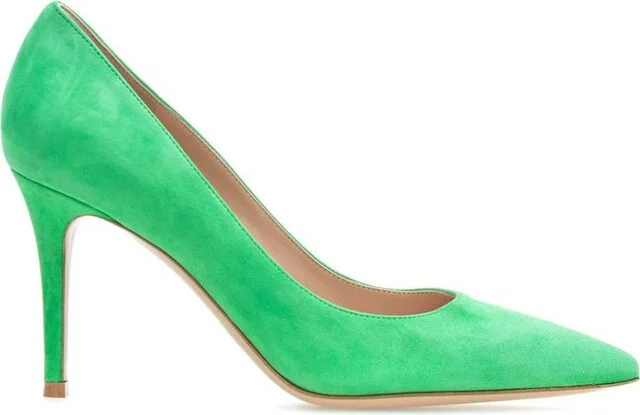 Gianvito Rossi Pointed-Toe Slip-On Pumps